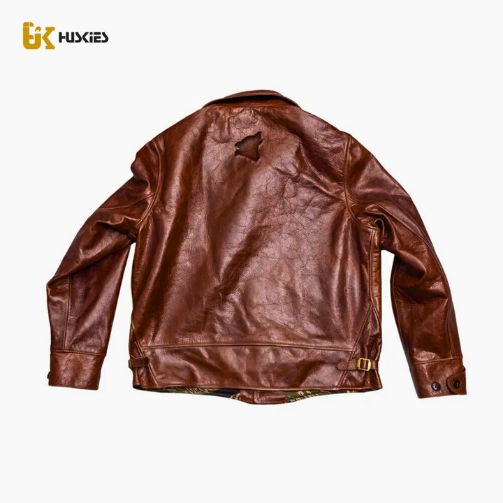 The Vintage 1930s – Leather Jacket - Brown - ATELIER HUSKIES