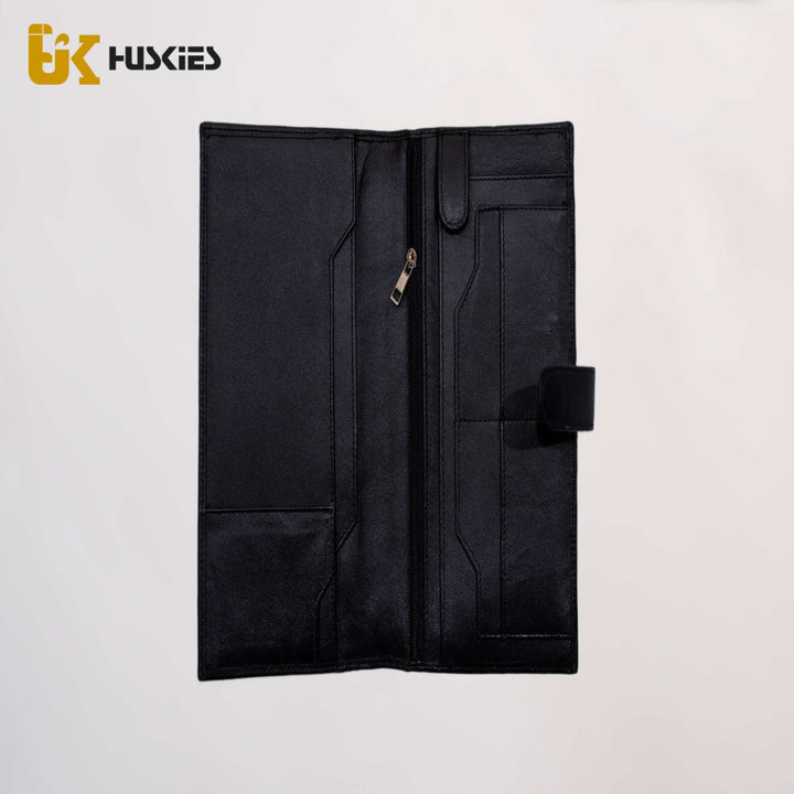 Long Wallet - Black Lambskin